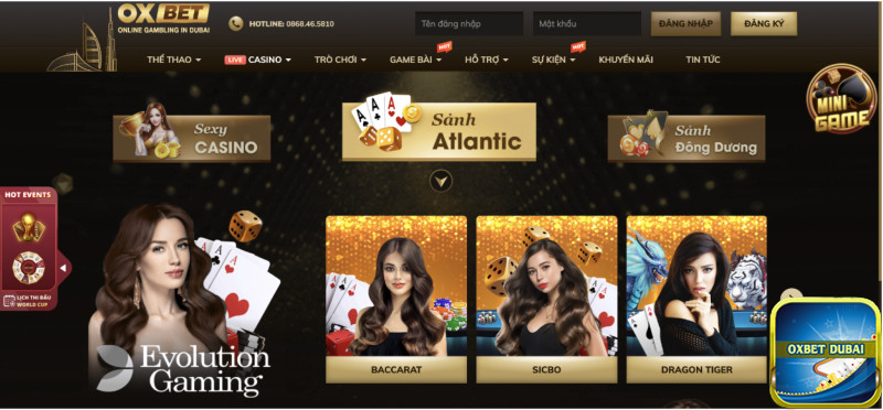 Người chơi có cơ hội trải nghiệm với nhiều tựa game hấp dẫn khi đến với Oxbet