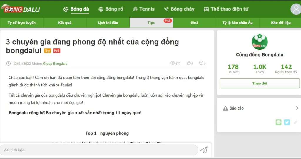 Bongdalu từ những ngày đầu tiên xuất hiện đã luôn nhận được sự ủng hộ nhiệt tình