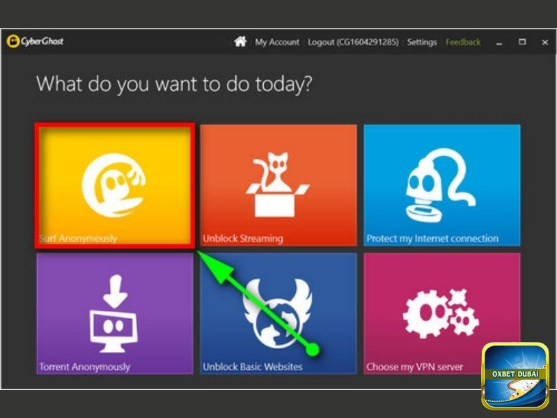 Bấm chọn “Surf Anonymously”