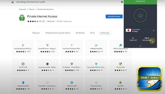 Lựa chọn quốc gia và thực hiện fake cách fake IP bằng Private Internet Access (PIA)