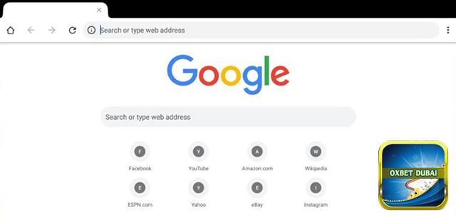 Mở trình duyệt google và tìm kiếm đường link tải app Oxbet