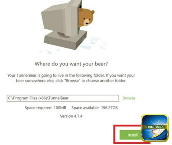 Bạn tiến hành tải xuống và cài đặt phần mềm TunnelBear