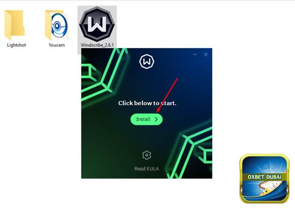 Tiến hành cài đặt phần mềm Windscribe