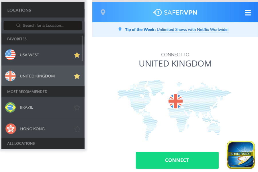 Thực hiện cách fake IP bằng phần mềm SaferVPN