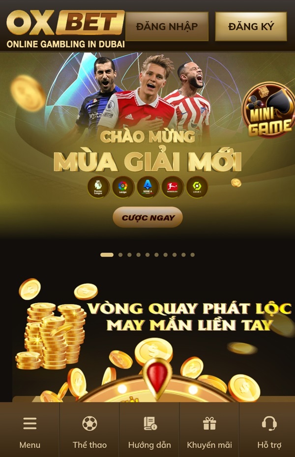 Tìm đến trang web chính thức của nhà cái Oxbet