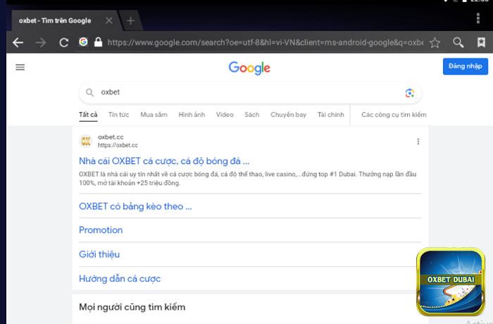 Tìm link dẫn truy cập vào nhà cái Oxbet